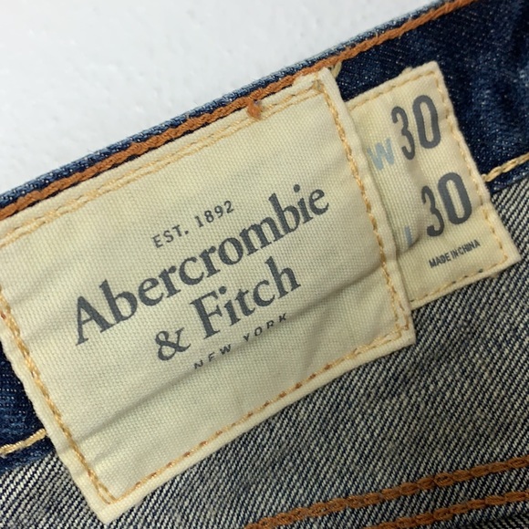 Jeans 30/30 Abercrombie and Finch Classic Straight Jeans 30x30 - Picture 6 of 11
